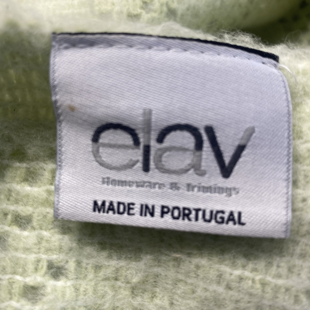Elav Throw Blanket 51x67 Soft Seafoam Green Open Knit Portugal Delicate Floral - Picture 15 of 16